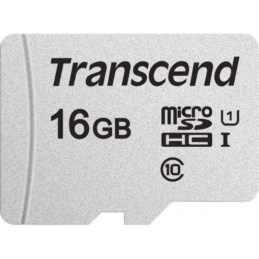 Transcend Premium 300S paměťová karta microSDHC 16 GB Class 10, UHS-I, UHS-Class 1 vč. SD adaptéru