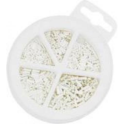 NWS 144-BS-500 sada dutinek 0.5 mm², 0.75 mm², 1 mm², 1.5 mm², 2.5 mm² bez izolace stříbrná 500 ks
