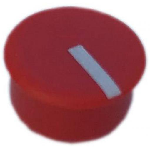 PSP C100-6 krytka knoflíku červená, bílá Vhodné pro (série tlačítek, koleček) kulaté tlačítko 10 mm 1 ks
