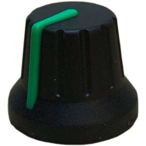 PSP 49009-GREEN 49009-GREEN otočný knoflík s ukazatelem černá, zelená (Ø x v) 18.8 mm x 15.24 mm 1 ks