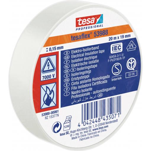 tesa 53988-00061-00 izolační páska tesa® Professional bílá (d x š) 20 m x 19 mm 1 ks