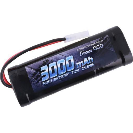 Gens ace B-3000-7.2V-NiMH-Tamiya akupack NiMH (modelářství), 7.2 V, 3000 mAh, články 6, 1 C, Stick, Tamiya
