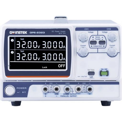 GW Instek GPE-2323 laboratorní zdroj s nastavitelným napětím, 0 - 32 V, 0 - 3 A, 192 W, výstup 2 x, 01GP232310GS