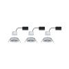 Paulmann 93452 Nova vestavné svítidlo, LED, LED, 18 W, chrom (lesklý), sada 3 ks