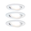 Paulmann 93449 Nova vestavné svítidlo, LED, LED, 18 W, bílá (matná), sada 3 ks