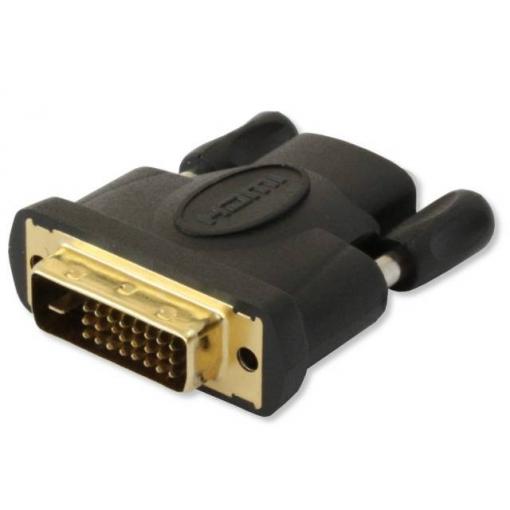 TECHly IADAP-DVI-HDMI-F DVI / HDMI adaptér [1x DVI zástrčka 24+1pólová - 1x HDMI zásuvka] černá 0 mm