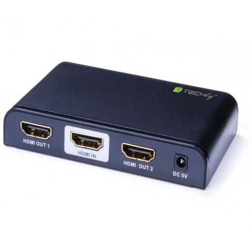 TECHly IDATA-HDMI2-4K2 2 porty HDMI rozbočovač 3840 x 2160 Pixel černá