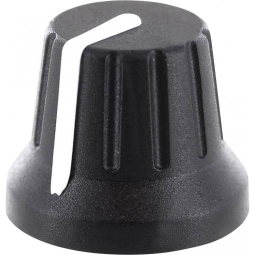 TRU COMPONENTS RK49009WS otočný knoflík s označením černá (Ø x v) 18.8 mm x 15.24 mm 1 ks