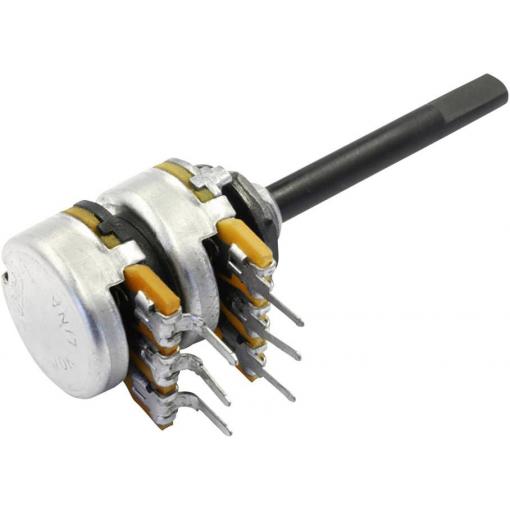 OMEG PC2G16BU CEP F22 F:35 A22K, PC2G16BU CEP F22 F:35 A22K otočný potenciometr, Stereo, 0.25 W, 22 kΩ, 1 ks