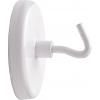 Maul magnet (Ø x v) 47 mm x 36 mm kulatý, s hákem bílá 5 ks 6159002