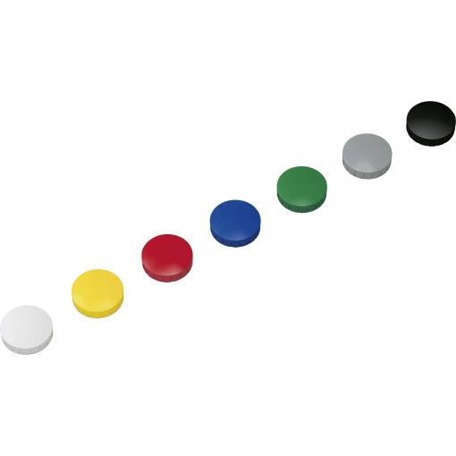Maul magnet MAULsolid (Ø x v) 32 mm x 8.5 mm kulatý žlutá, červená, modrá, bílá, zelená, šedá, černá 10 ks 6163299