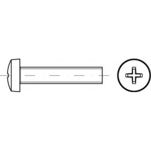 TOOLCRAFT TO-5430609 válcové šrouby s čočkovou hlavou M3 50 mm křížová drážka Philips ocel galvanizováno zinkem 1000 ks