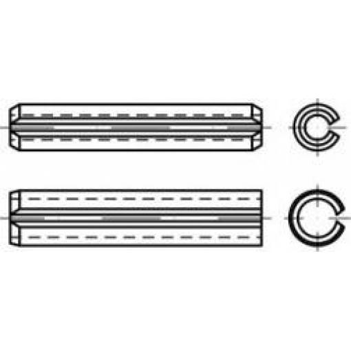TOOLCRAFT TO-5434044 upínací kolíky pružinová ocel 200 ks