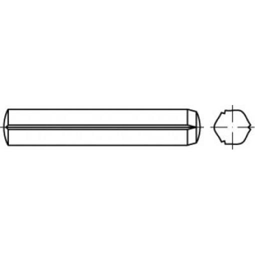 TOOLCRAFT TO-5437707 válcový rýhovaný kolík 10 mm ocel 25 ks