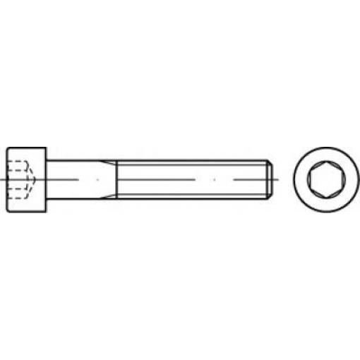 TOOLCRAFT TO-5441991 šrouby s válcovou hlavou 31 mm 38 mm vnitřní šestihran 83912 ocel A5 100 ks