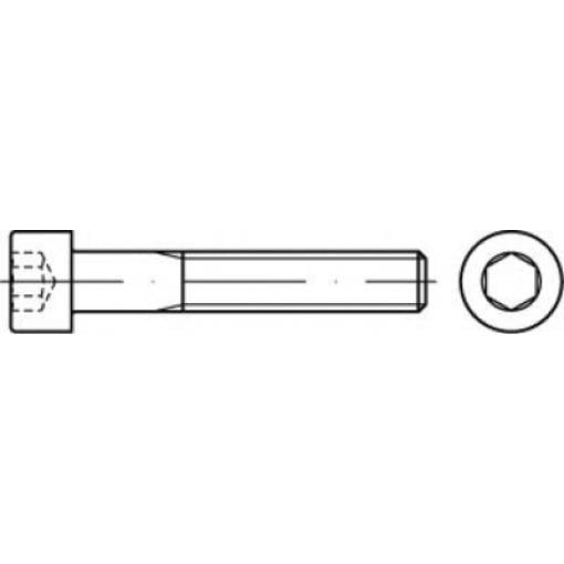 TOOLCRAFT TO-5442171 šrouby s válcovou hlavou 100 mm 51 mm vnitřní šestihran 83912 ocel A5 10 ks