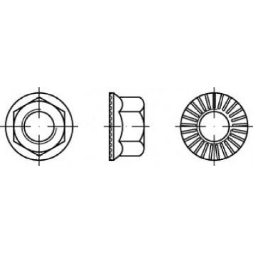 TOOLCRAFT TO-5444598 šestihranné matice M14 88914 100 ks