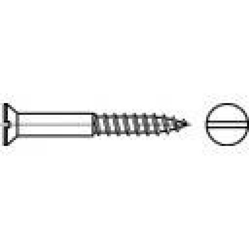 TOOLCRAFT TO-5446878 šroub se zápustnou hlavou 2.5 mm 30 mm příruba DIN 97 mosaz 500 ks