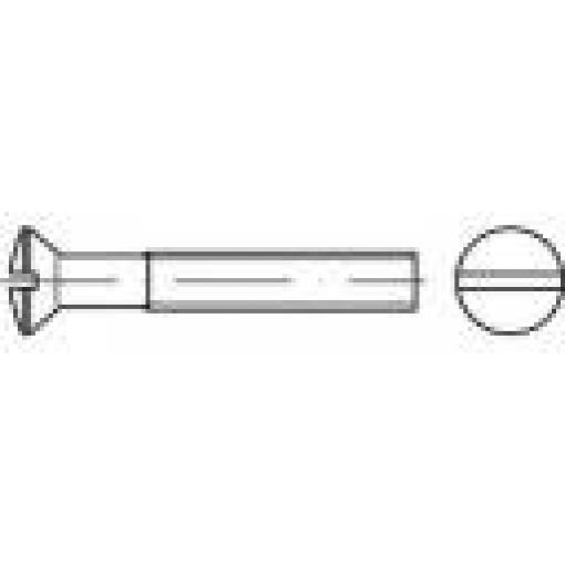 TOOLCRAFT TO-5450520 šroub se zápustnou čočkovou hlavou M4 8 mm příruba DIN 964 mosaz 200 ks