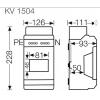 Hensel 61000734 KV 1504 rozvodná skříň Obsah 1 ks