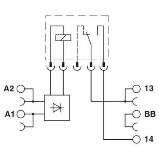 Phoenix Contact PLC-BPT- 24DC/ 1/ACT patice pro relé 10 ks