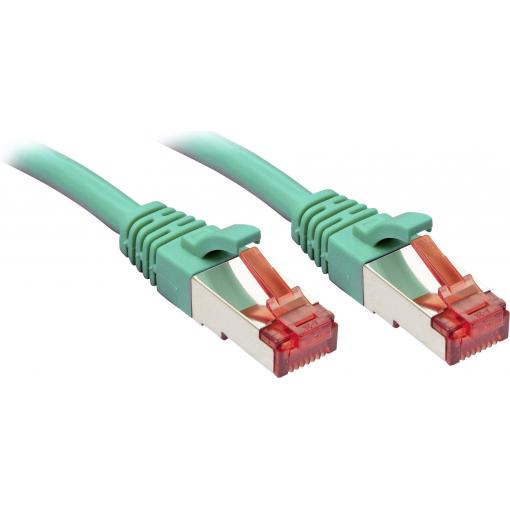 LINDY 47749 RJ45 síťové kabely, propojovací kabely CAT 6 S/FTP 2.00 m zelená s ochranou 1 ks