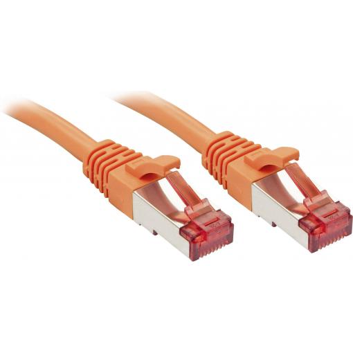 LINDY 47814 RJ45 síťové kabely, propojovací kabely CAT 6 S/FTP 15.00 m oranžová s ochranou 1 ks