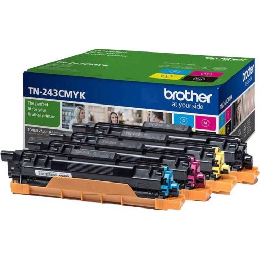 Brother Toner TN-243 Multipack originál kombinované balení černá, azurová, purppurová, žlutá 1000 Seiten TN243CMYK