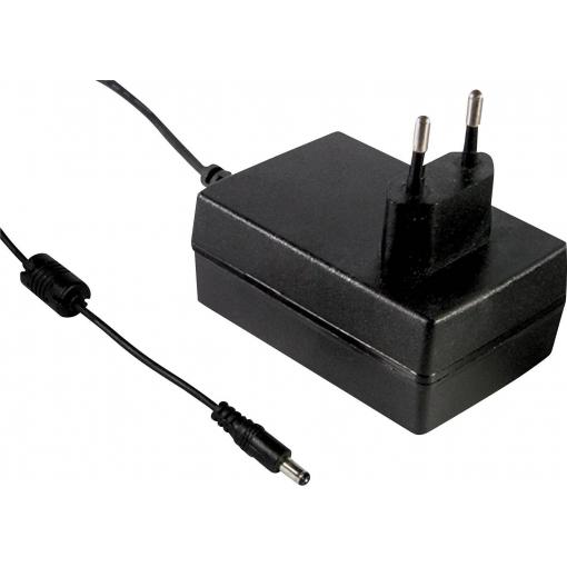 MEAN WELL GSM18E12-P1J zásuvkový napájecí adaptér, stálé napětí, 12 V/DC, 1.5 A, 18 W