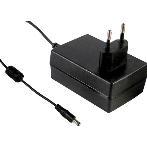 MEAN WELL GSM25E09-P1J zásuvkový napájecí adaptér, stálé napětí, 9 V/DC, 2.77 A, 25 W