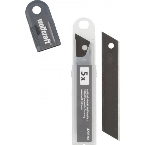 Wolfcraft 4208000 Odlamovací čepele profi sharp 18 mm černá 1 ks