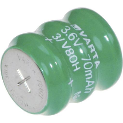 Varta V3/80H knoflíkový akumulátor V 80H Ni-MH 80 mAh 3.6 V 1 ks