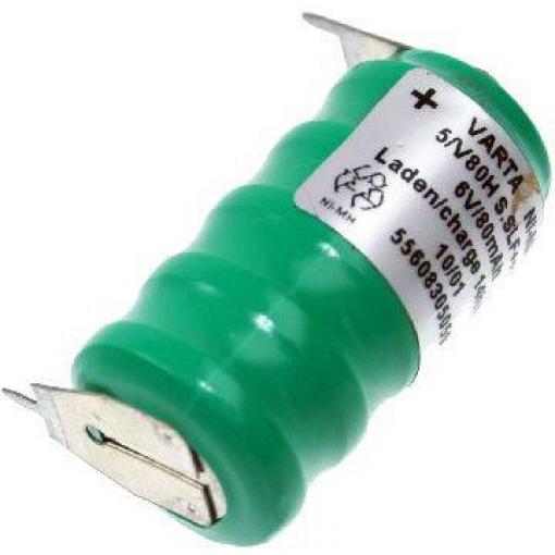 Varta V5/80H-SLF ++/- knoflíkový akumulátor V 80H Ni-MH 80 mAh 6 V 1 ks