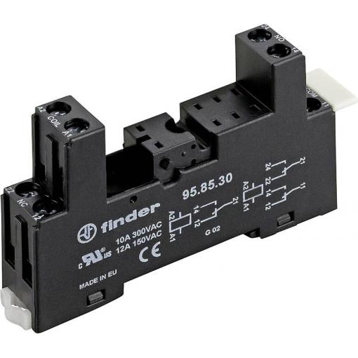 Finder 95.85.30 patice pro relé Finder 40.51, Finder 40.52, Finder 40.62 , (d x š x v) 81.9 x 15.5 x 46.8 mm, 1 ks