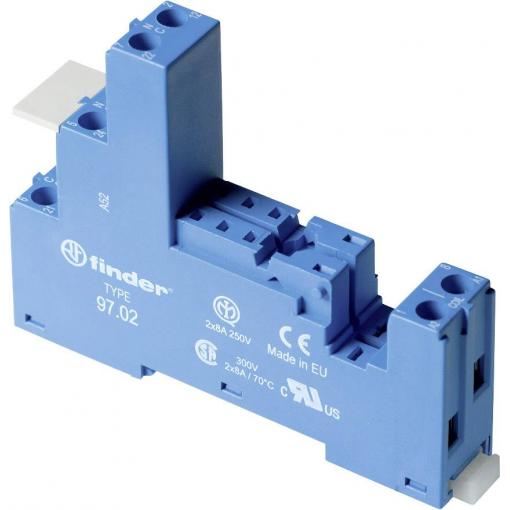 Finder 97.02 patice pro relé Finder 46.52, (d x š x v) 82.9 x 15.8 x 35.3 mm, 1 ks