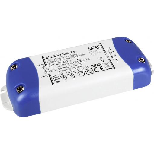 Self Electronics SLD30-500IL-ES LED driver konstantní proud 30 W 500 mA 30 - 60 V/DC stmívatelný, montáž na nehořlavém povrchu , ochrana proti přepětí ,