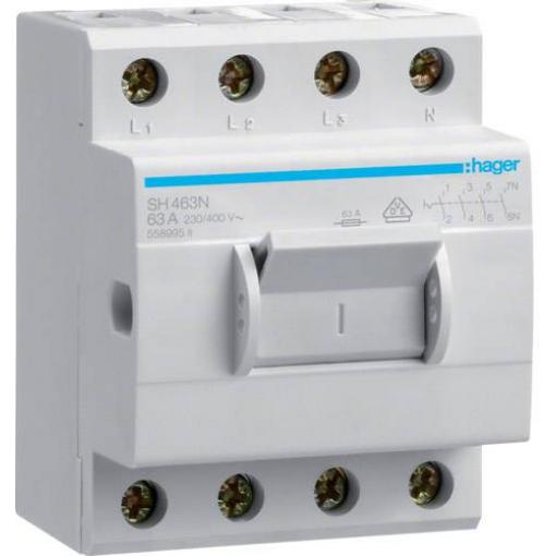 šedá 63 A 400 V Hager SH463N