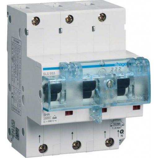 Hager HTN363E HTN363E elektrický jistič 3pólový 63 A