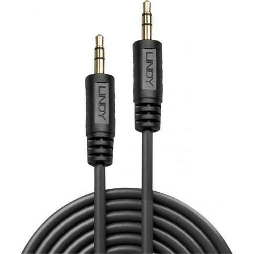 LINDY 35640 jack audio kabel [1x jack zástrčka 3,5 mm - 1x jack zástrčka 3,5 mm] 25.00 cm černá