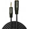LINDY 35652 jack audio prodlužovací kabel [1x jack zástrčka 3,5 mm - 1x jack zásuvka 3,5 mm] 2.00 m černá