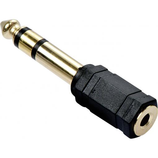 LINDY 35620 Lindy - Audio-Adapter - Stereo-Stecker (M) bis Stereo Mini-Klinkenstecker (W) jack audio adaptér [1x jack zástrčka 6,3 mm - 1x jack zásuvka 3,5 mm]
