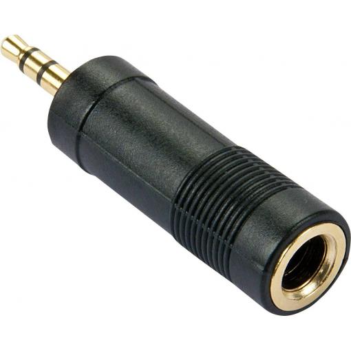 LINDY 35621 Lindy - Audio-Adapter - Stereo-Stecker (W) bis Stereo Mini-Klinkenstecker (M) jack audio adaptér [1x jack zástrčka 3,5 mm - 1x jack zásuvka 6,3 mm]