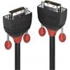 LINDY DVI kabel DVI-D 24+1pol. Zástrčka, DVI-D 24+1pol. Zástrčka 5.00 m černá 36254 DVI kabel