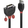LINDY HDMI / DVI kabelový adaptér Zástrčka HDMI-A, DVI-D 18 + 1 pól Zástrčka 5.00 m černá 36274 HDMI kabel