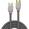 LINDY HDMI kabel Zástrčka HDMI-A, Zástrčka HDMI-A 5.00 m šedá 37874 4K UHD HDMI kabel