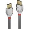 LINDY HDMI kabel Zástrčka HDMI-A, Zástrčka HDMI-A 1.00 m šedá 37871 4K UHD HDMI kabel