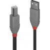 LINDY USB kabel USB 2.0 USB-A zástrčka, USB-B zástrčka 10.00 m černá 36677