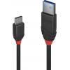 LINDY USB kabel USB 3.2 Gen1 USB-C ® zástrčka, USB-A zástrčka 1.00 m černá 36916