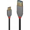 LINDY USB kabel USB 3.2 Gen1 USB-A zásuvka, USB-C ® zástrčka 0.15 m černá 36895