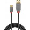 LINDY USB kabel USB 3.2 Gen1 USB-A zásuvka, USB-C ® zástrčka 0.15 m černá 36895